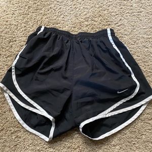 Black and White Nike Athletic Shorts